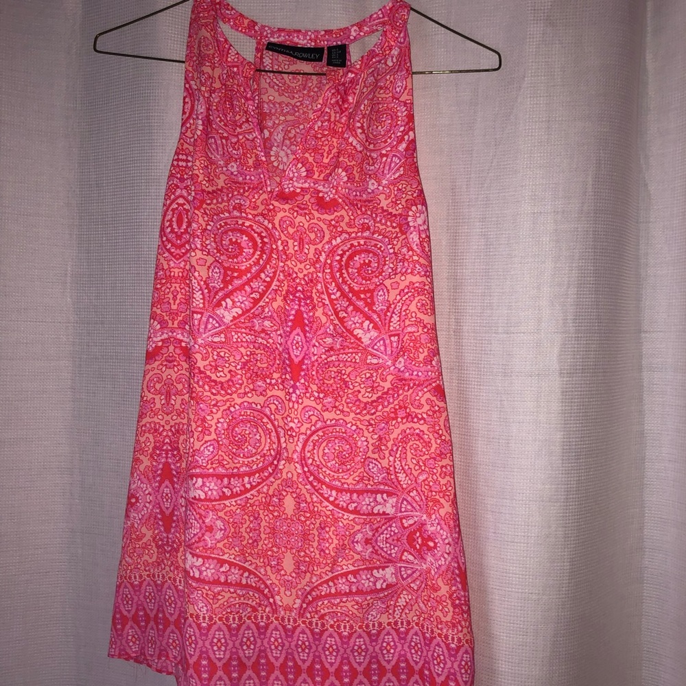 Cynthia Rowley patterned tank size S